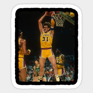 Kurt Rambis - Vintage Design Of Basketball Sticker